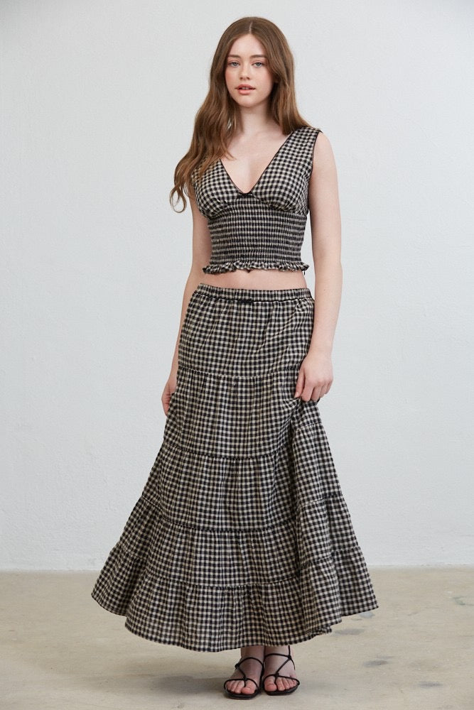 Ms Allana Top & Skirt Set