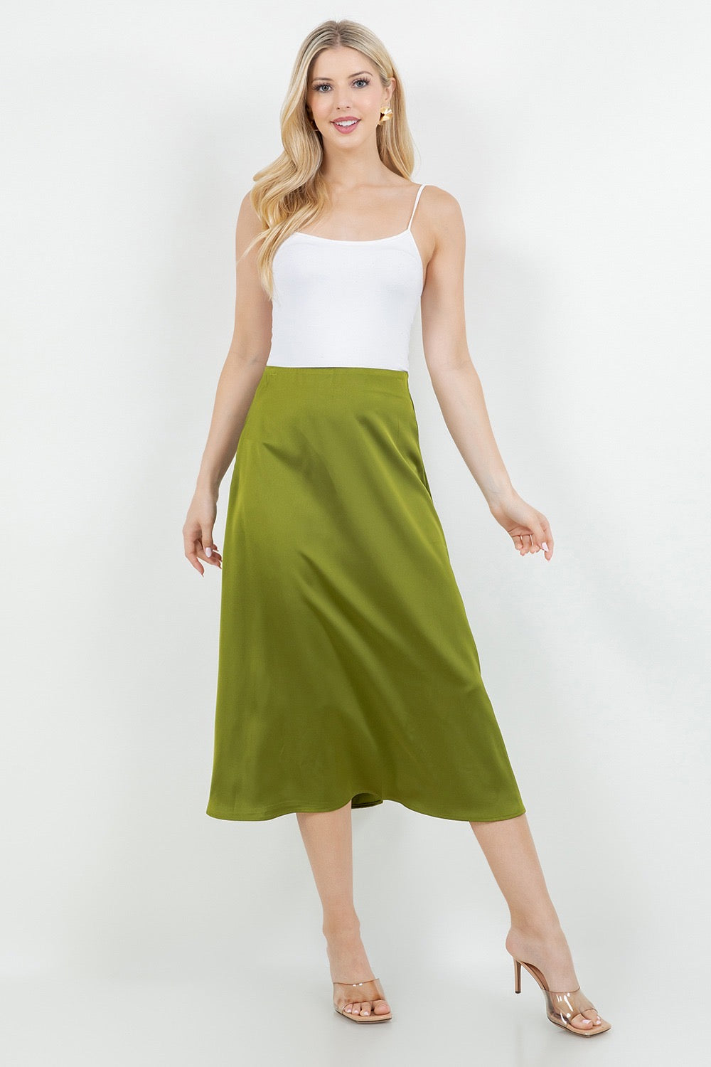 Monica Satin Skirt