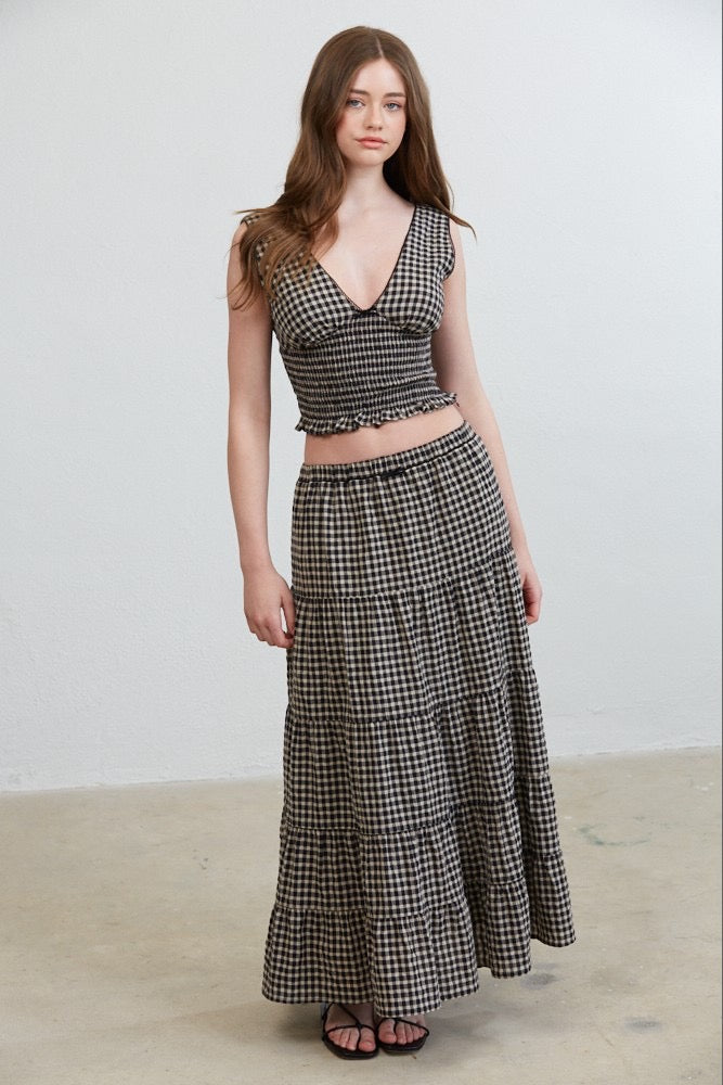 Ms Allana Top & Skirt Set