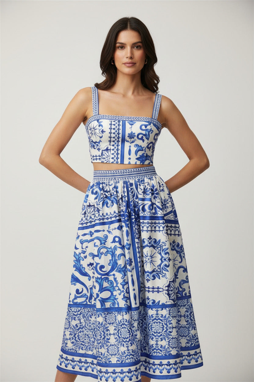 Frances Top & Skirt Set
