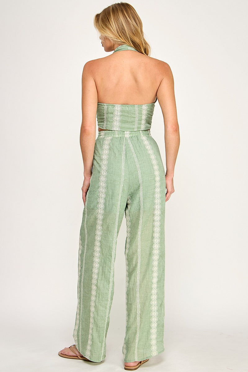 Leslie Top & Palazzo Pants Set