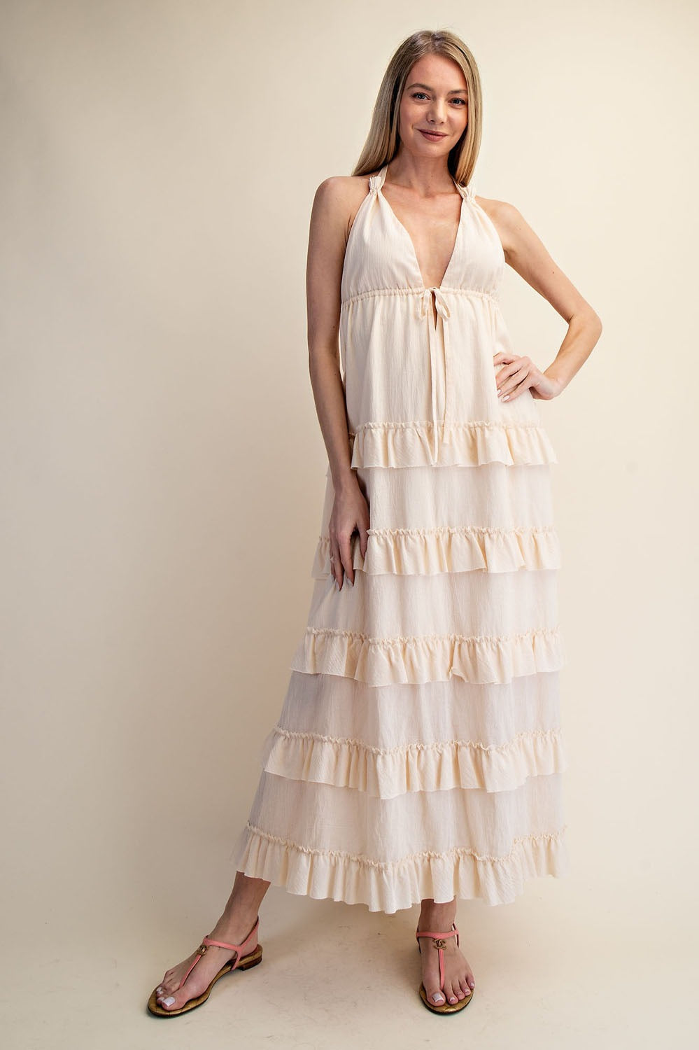 Shelby Ruffle Maxi Dress