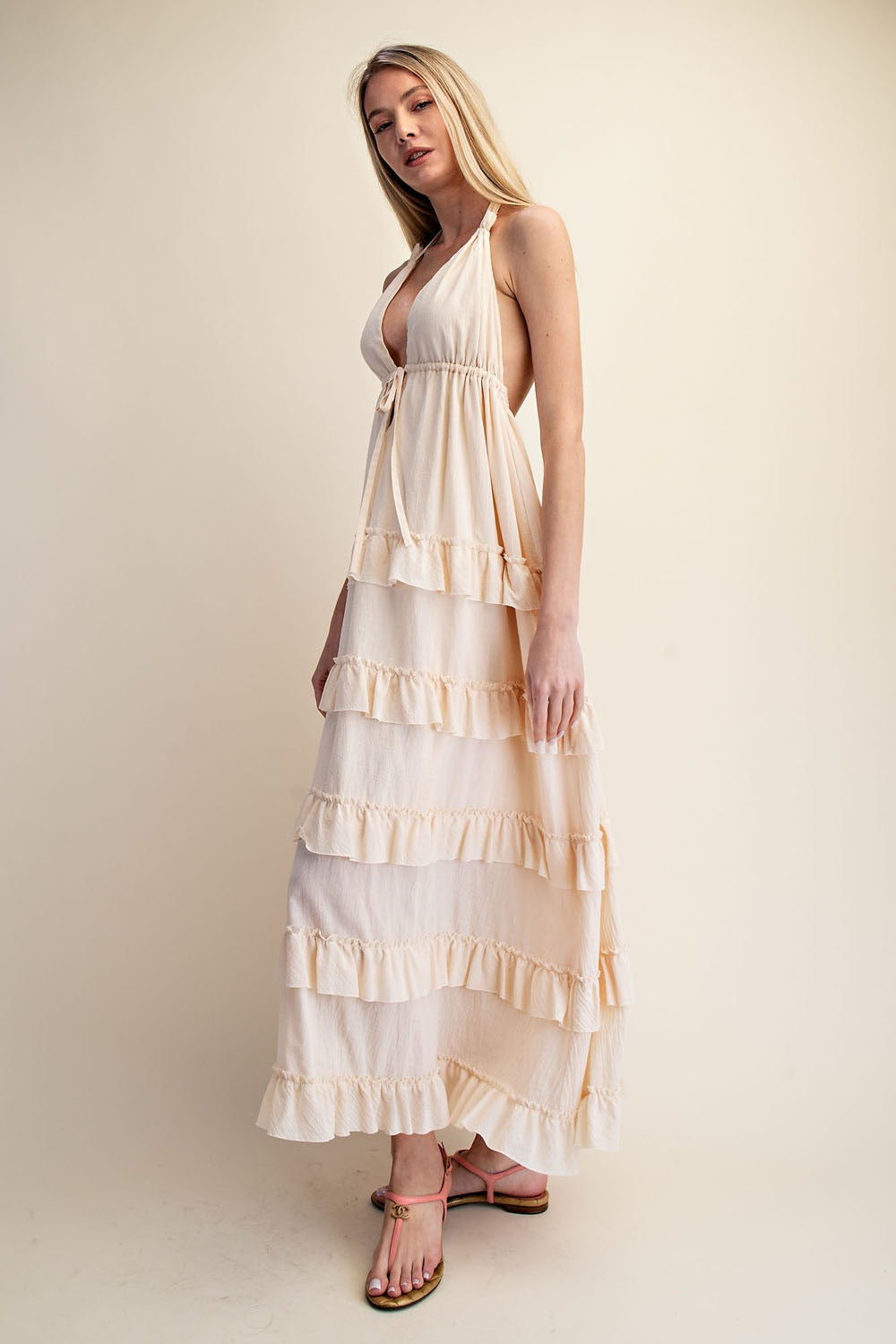 Shelby Ruffle Maxi Dress