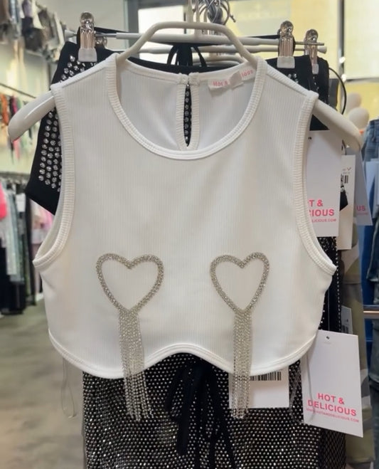 Nip Heart Crop Top