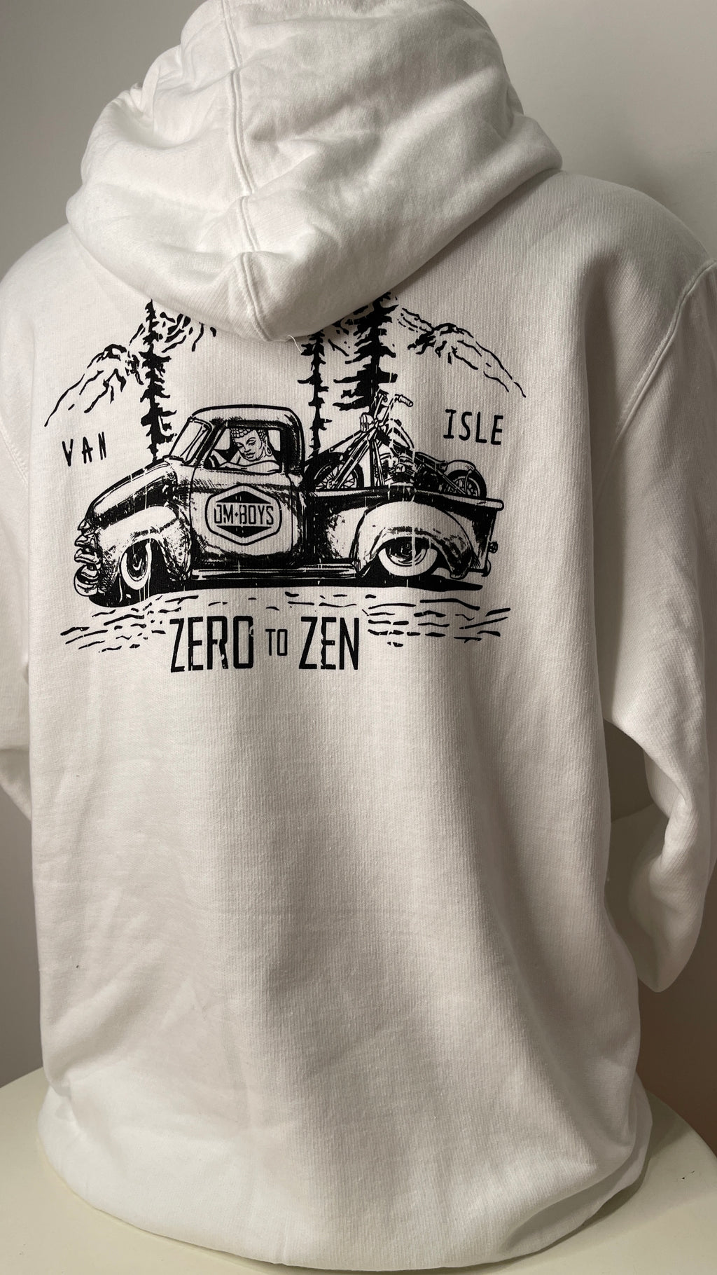 Om Boys Zen Truck Unisex Hoodie