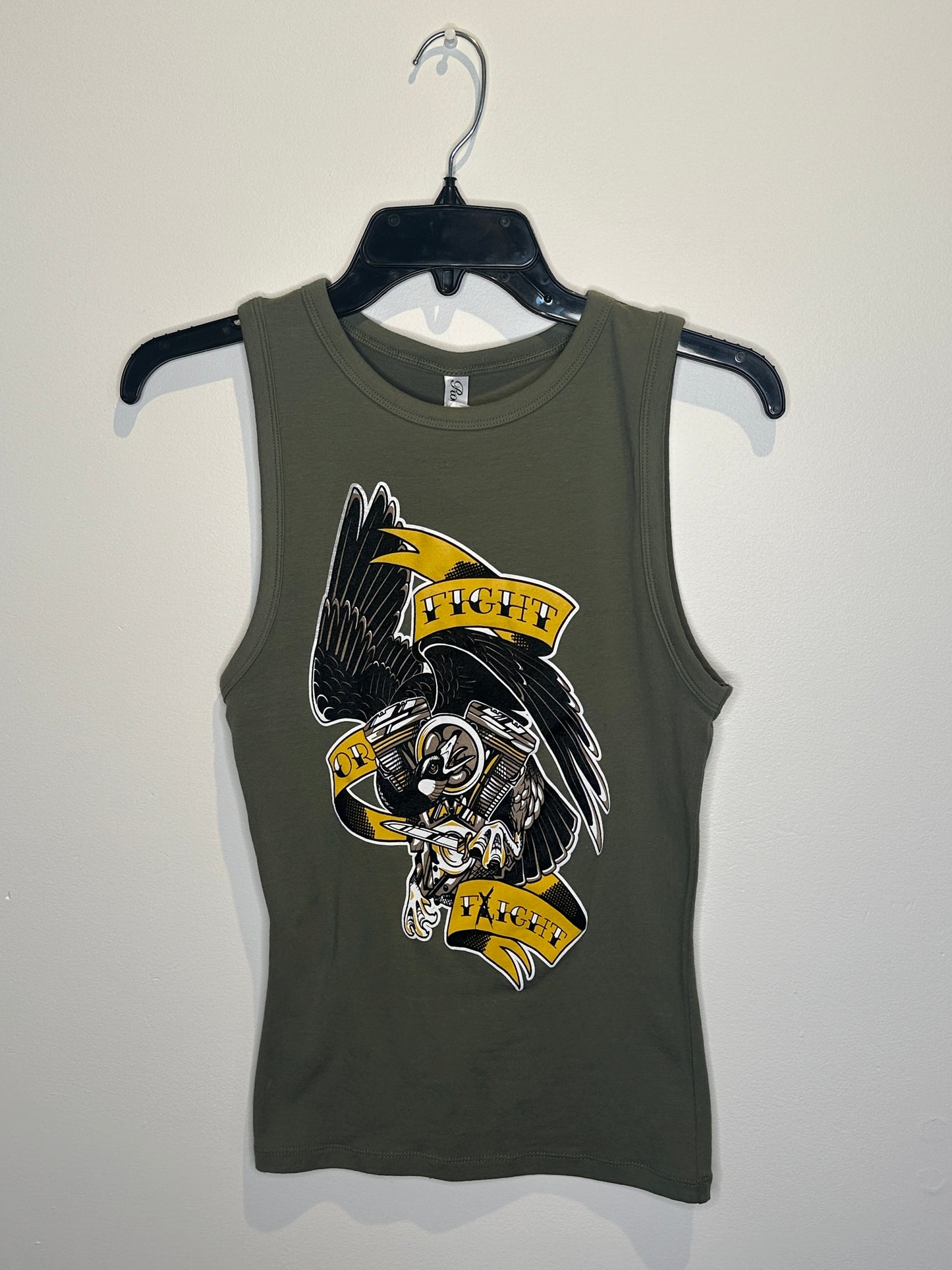 Om Boys Fight or Fight Women’s Hi.Neck Tank