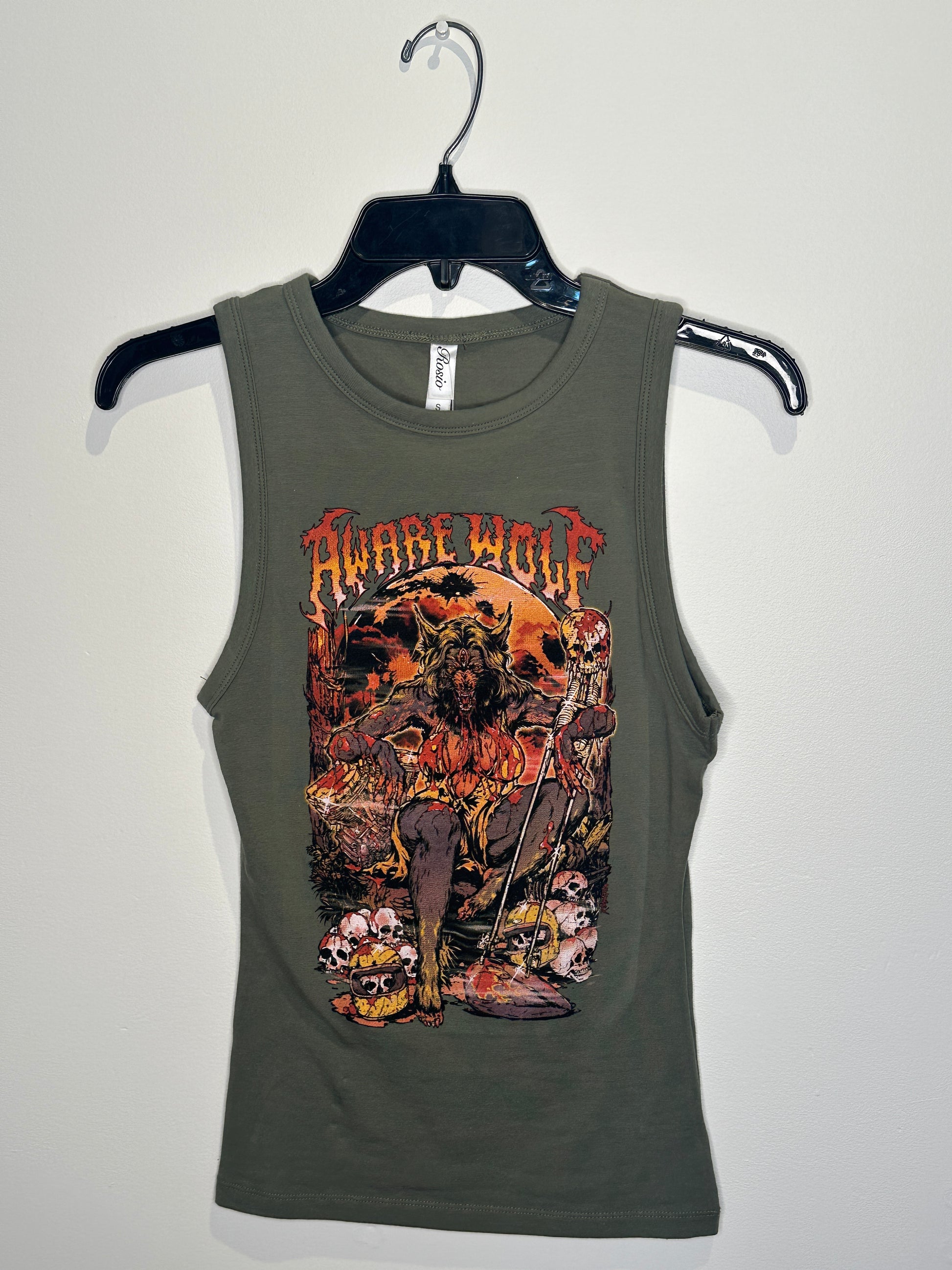 Om Boys Aware Wolf Women’s HightNeck Tank