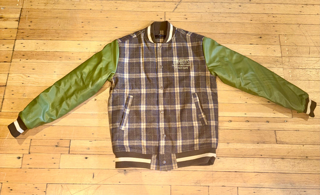 Om Boys Premium Supply Varsity Jacket