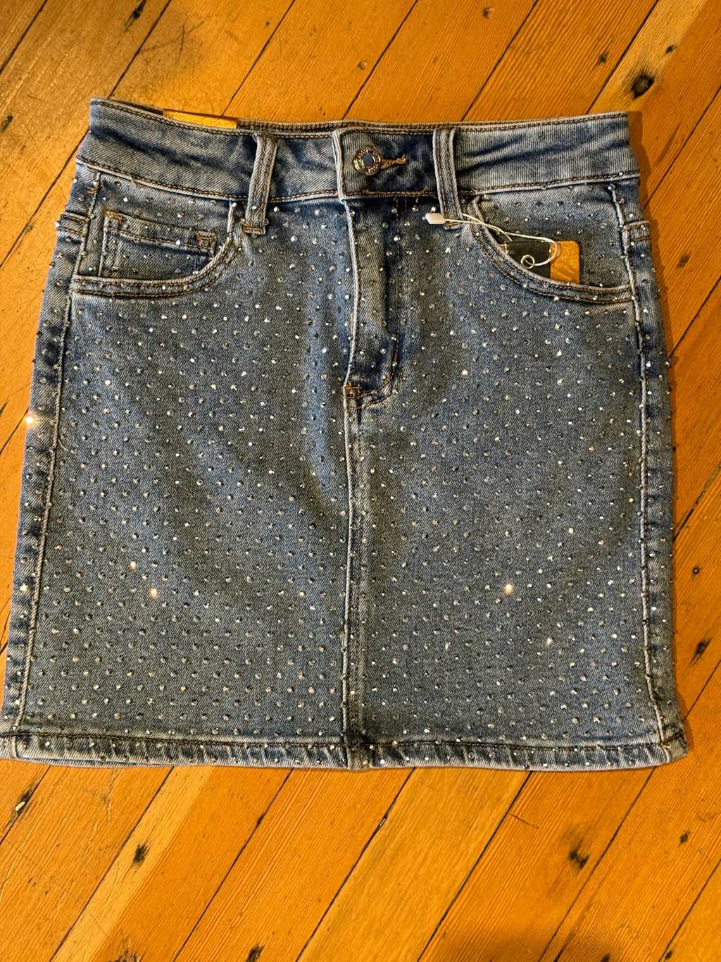 Bling Bling Denim Skirt