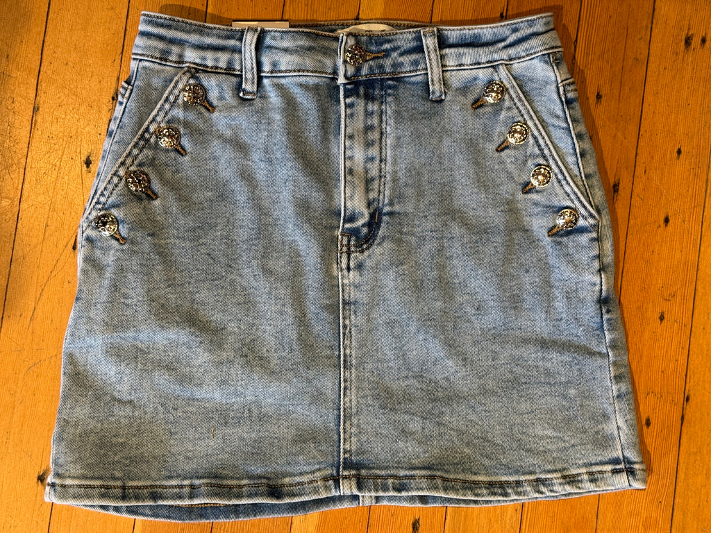 Sheriff Denim Skirt