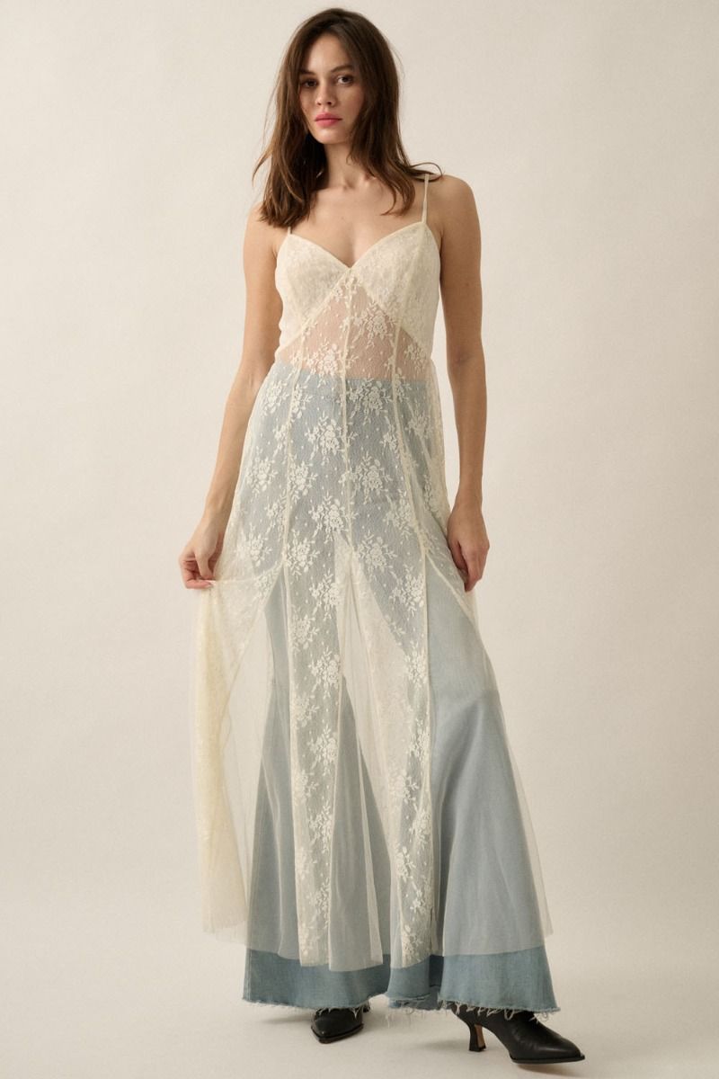 Lynne Lace Slip Dress