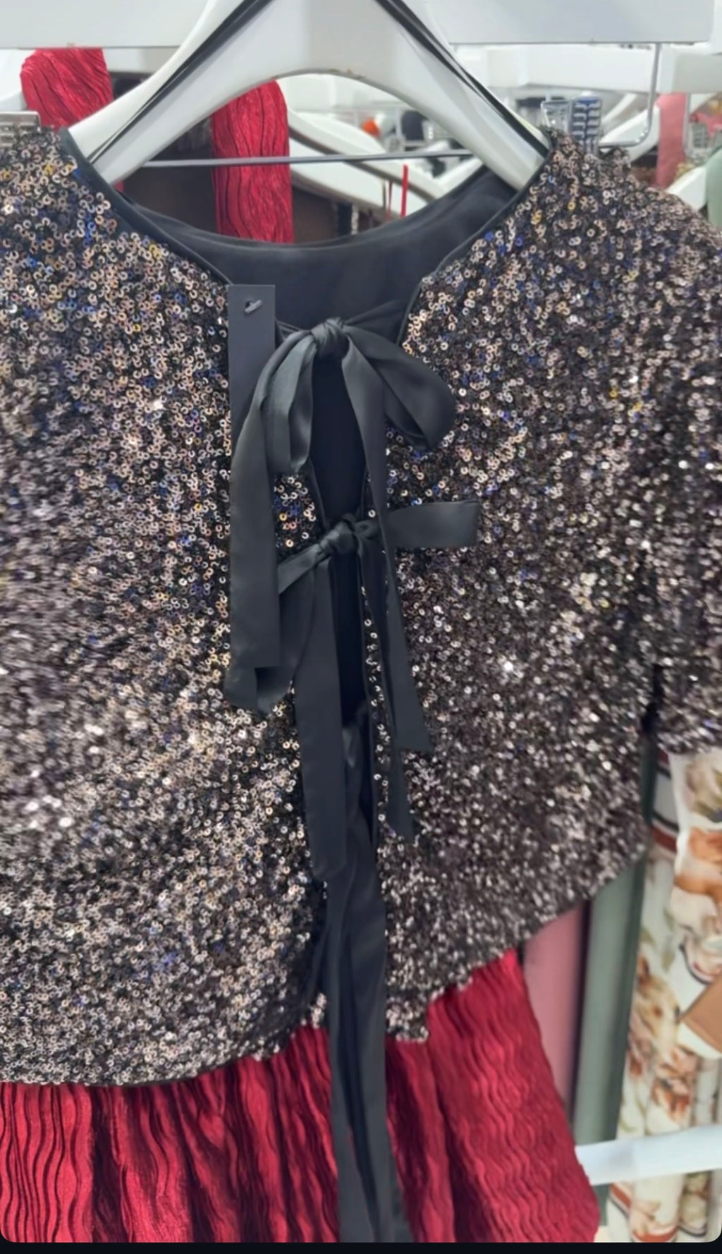 Glitter Night Top/Skirt Set