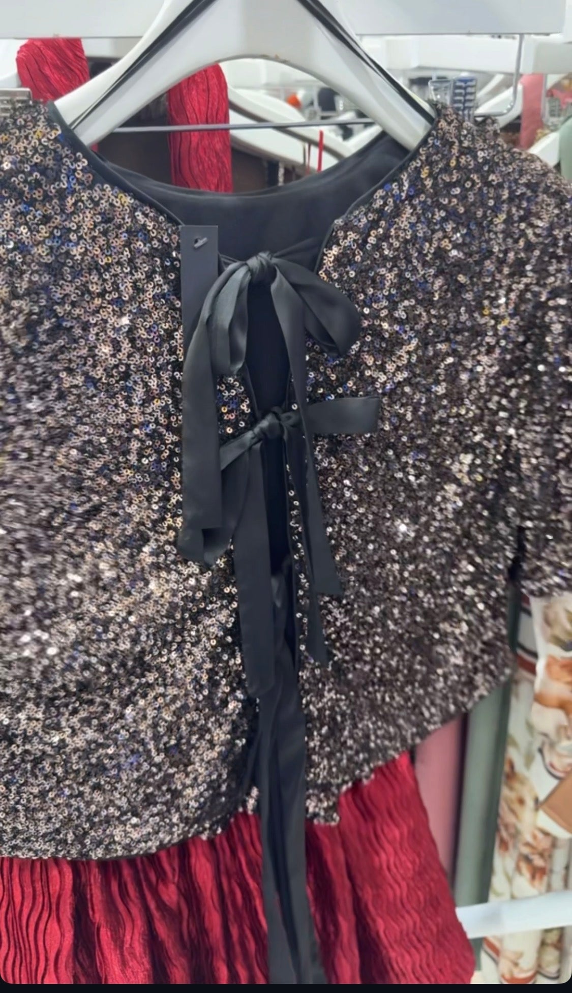 Glitter Night Top/Skirt Set