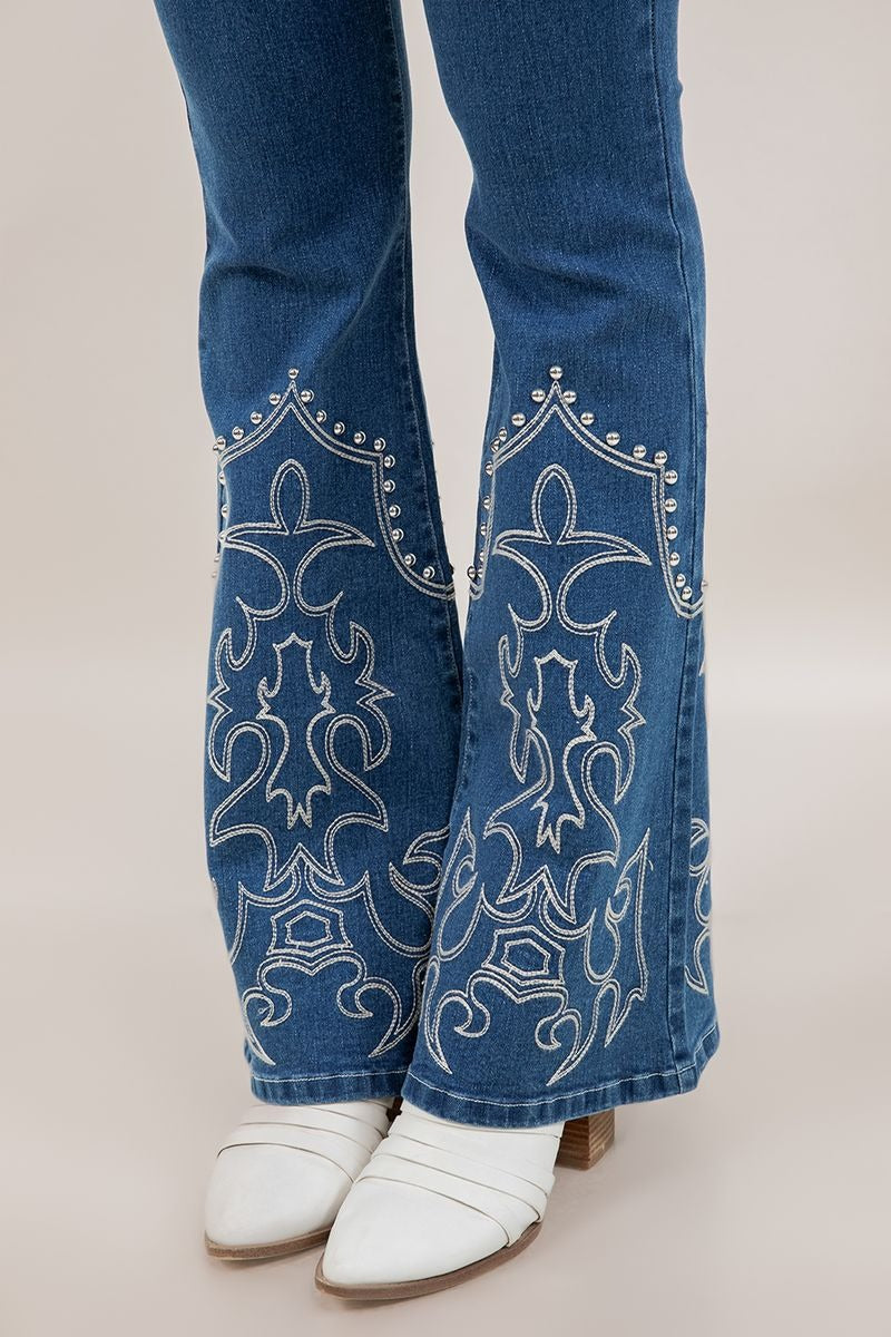 Westren Baddie Flair Jeans