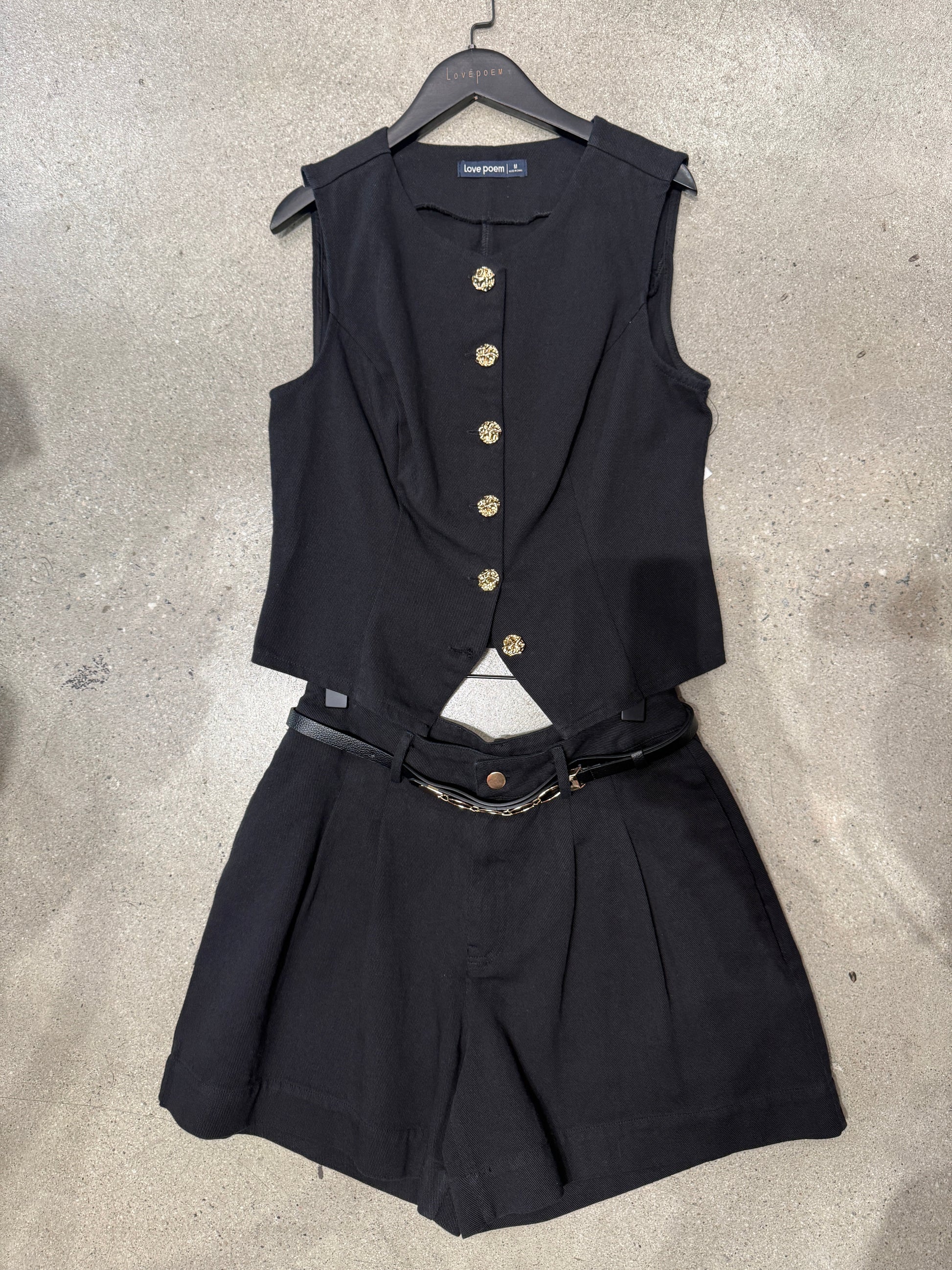 Donna Denim Vest Top