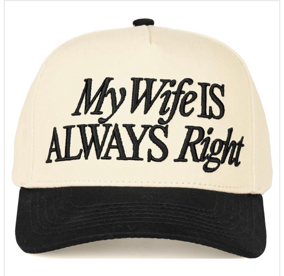 My Wife Is Always Right Hat
