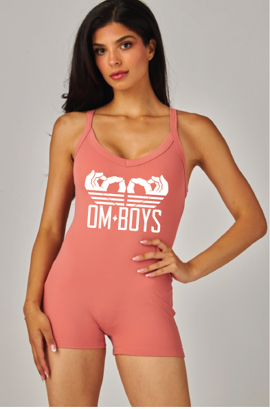 Om Boys Om Hands Wrestler Romper