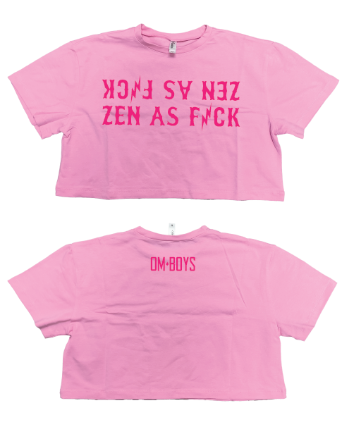 Om Boys "Zen As F*ck" BF Crop Top