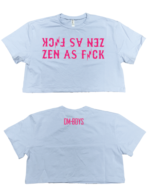 Om Boys "Zen As F*ck" BF Crop Top
