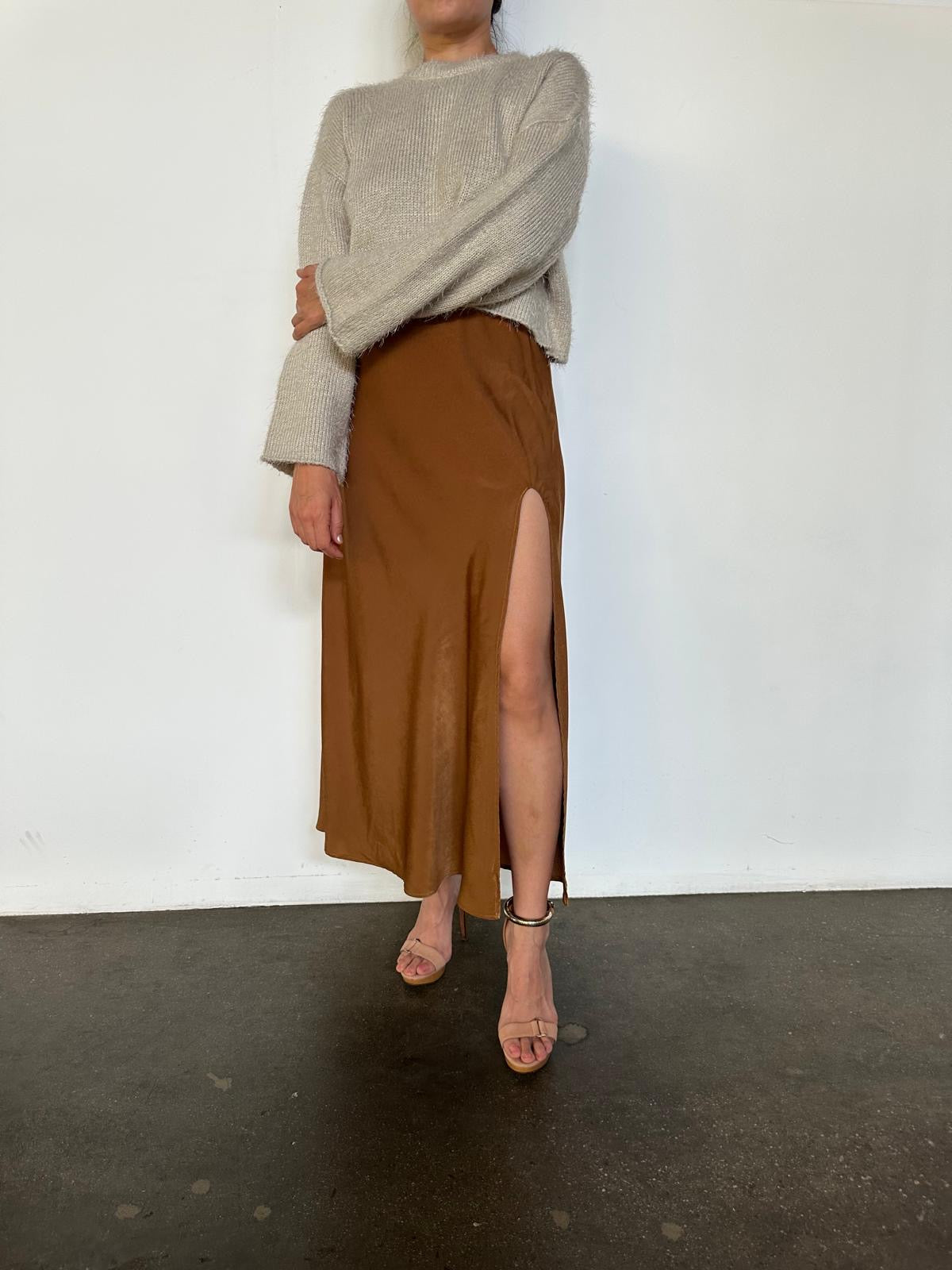 Jannellie Satin Skirt
