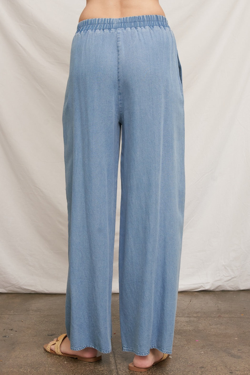Denim Palazzo Pants