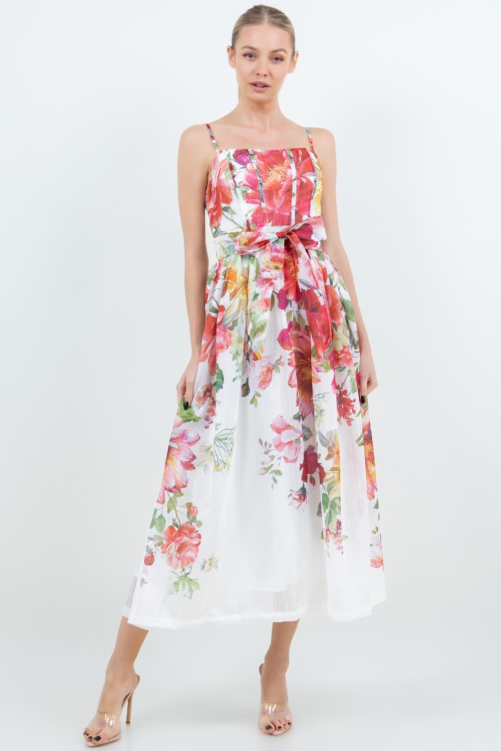 floral wedding guest dress