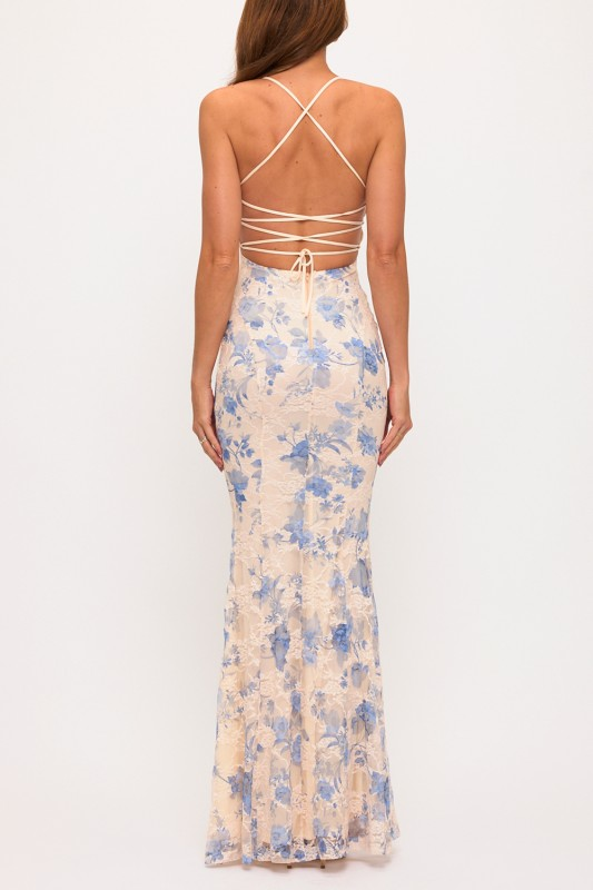 Blue Rose Gown